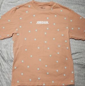 Jordan Men's Tan/peach Print Small T-Shirt